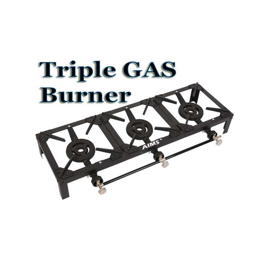 Triple Gas Burner Kitchen Outdoor Garden Camping GAS Burner 15kw 1818  (Big Parcel Rate)