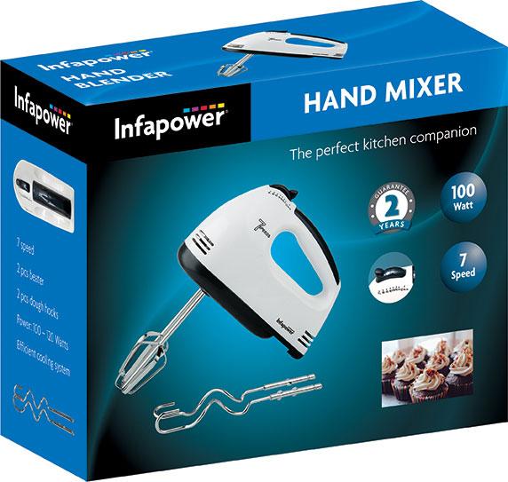 Infapower 7 Speed Hand Mixer 100w Model NO. X101 (Parcel Rate)