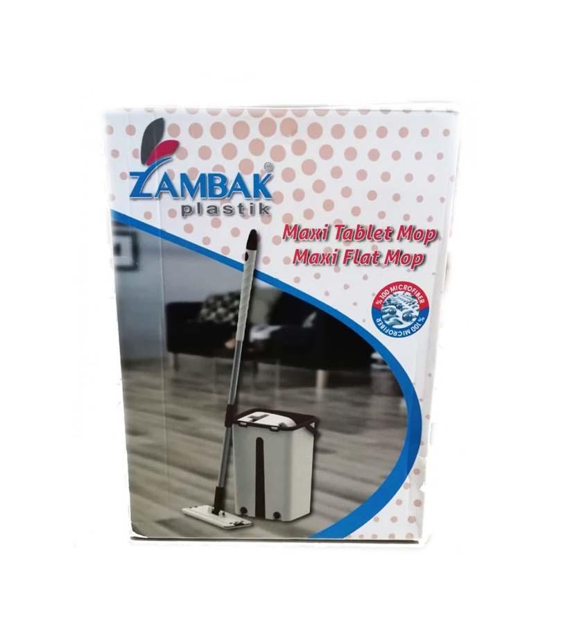 Zambak Indoor Home Kitchen Maxi Tablet Flat Mop Set With Bucket ZP300 (Big Parcel Rate)
