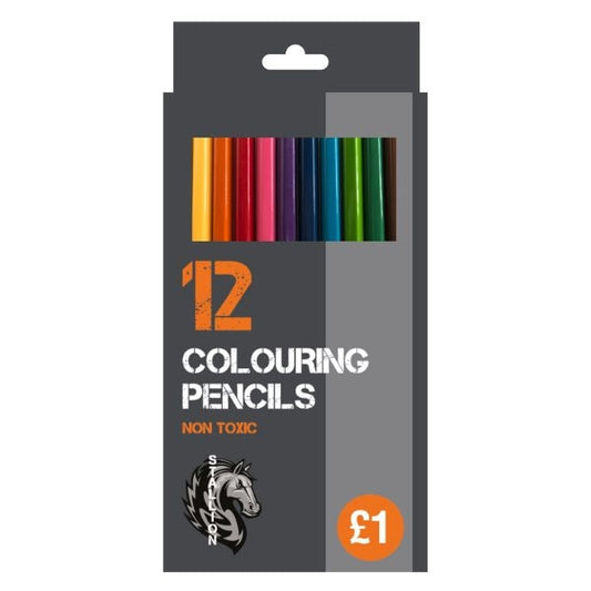 Colouring Pencils Pack of 12 Assorted Colours A2453 (Parcel Rate)