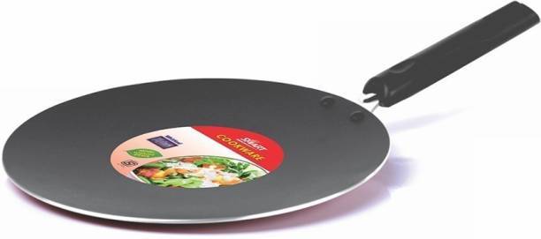 Cookware Baking TAWA Dish Disk Pan Round With Handle  Black 00088 (Parcel Rate)