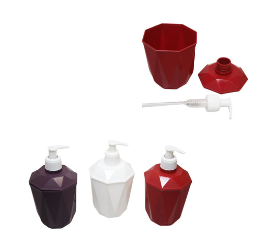 Plastic Bathroom Kitchen Soap Dispenser 13 x 9 cm Assorted Colours ARS501 (Parcel Rate)