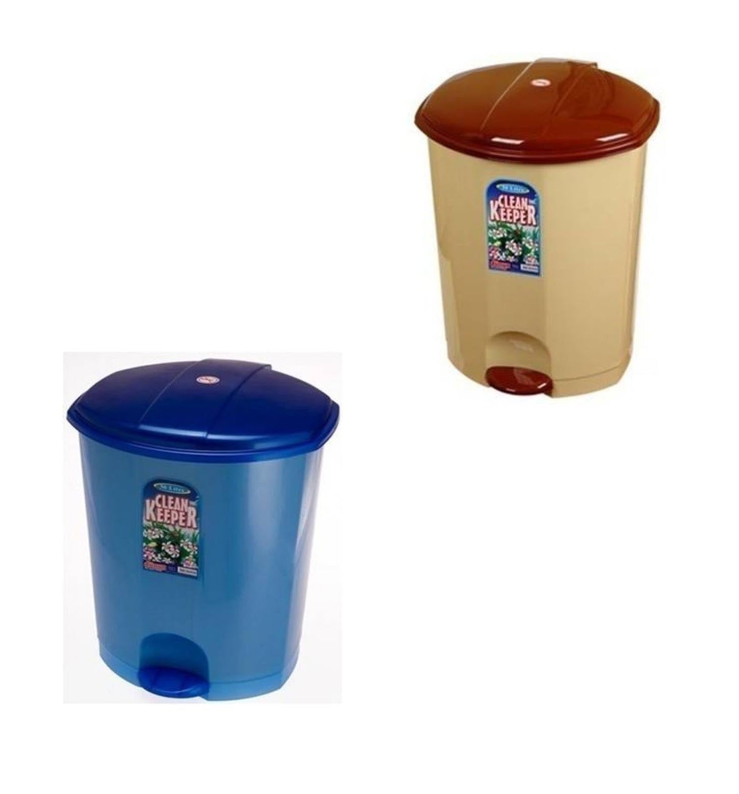 Home Kitchen Rubbish Pedal Bin Clean Keeper Mixed Colour Pedal Bin 5 Litre x 1 D01010/PB5  (Parcel Rate)