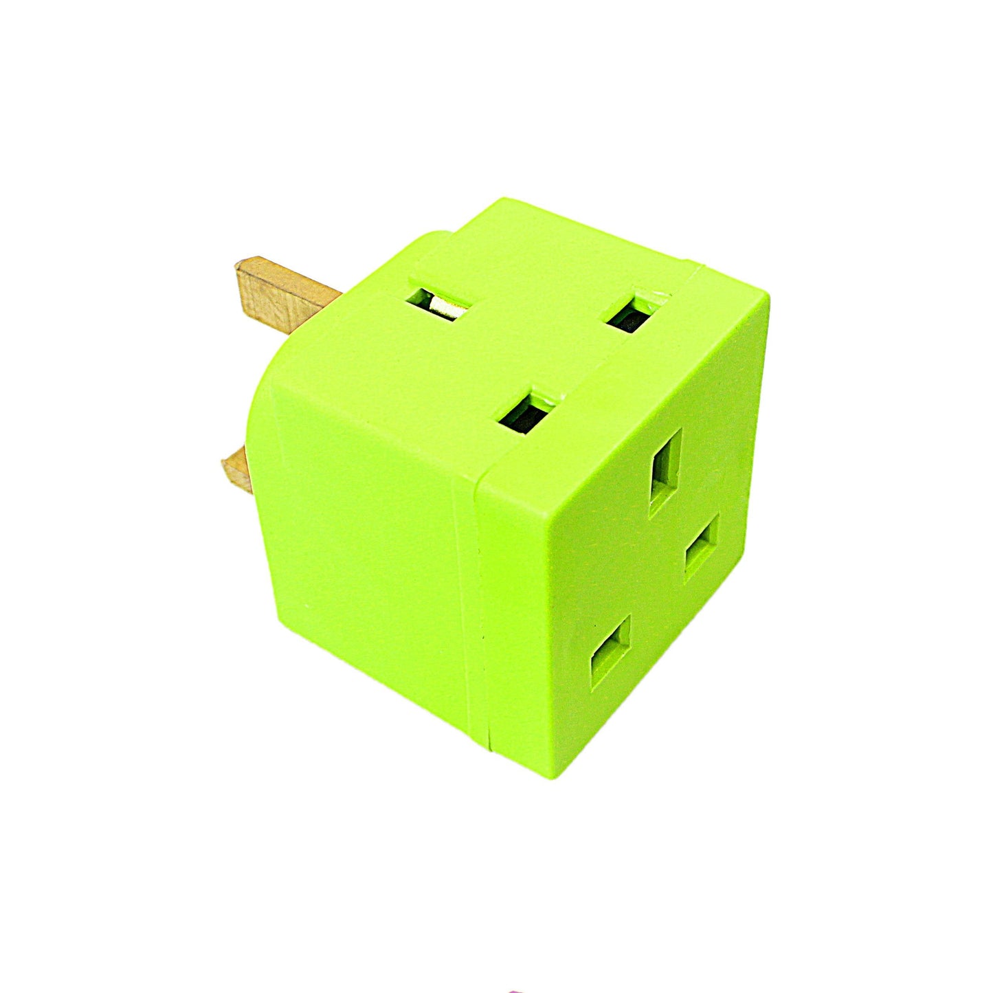 Status 2 Way Non Fused Adaptor Light Green In Colour CDU Diy Home 8097 (Parcel Rate)