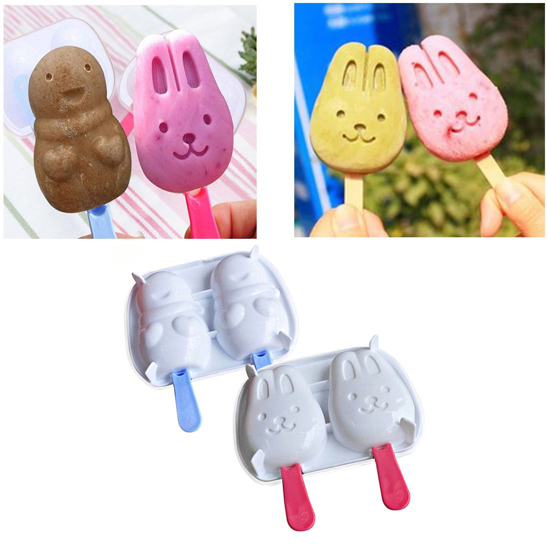 2 Pack Ice Cream Maker Ice Lollie Fill With Juice And Freeze 15cm 2539 (Large Letter Rate)