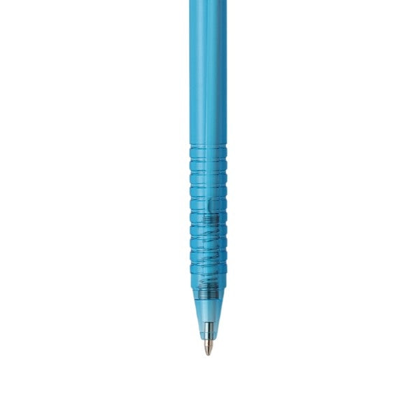 Colourful Retractable Ballpoint Pens 6pk Black Ink P3052 (Parcel Rate)