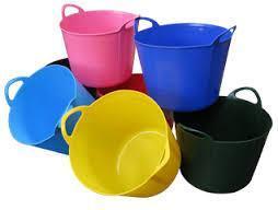 Large Flexi Tub DIY Storage Bucket 42L Assorted Colours LL5142 (Big Parcel Rate)