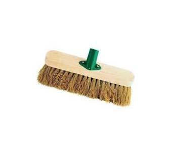 12 Inches Wooden Soft Bristle Brush Head Sweeping Outdoor Broom Yard Sweeper ST1637 (Parcel Rate)