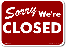 Sorry We're Closed Sticker Banner 4902 (Parcel Rate)