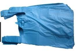 Large Blue Plastic Carrier Bags 100pcs BR2 (Parcel Rate)
