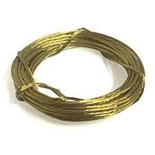 Picture Wire 3.5m Brass Finish Home Diy 1178 (Parcel Rate)
