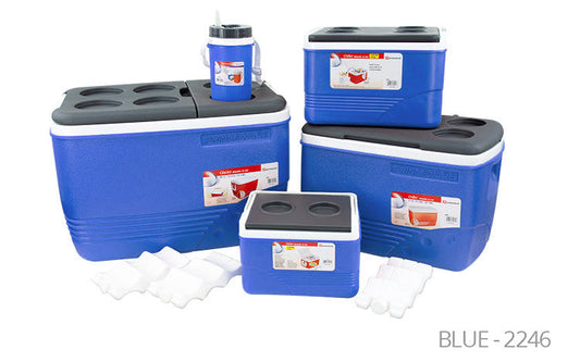 Ice Chest Cooler Box Set of 5 1.25 / 6.0 / 14.0 / 31.0 / 60.0 Litre Blue 2246 (Big Parcel Rate)