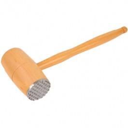 Wooden Meat Tenderizer Mallet Teeth Steak Pointed Round Hammer 0935 A  (Parcel Rate)