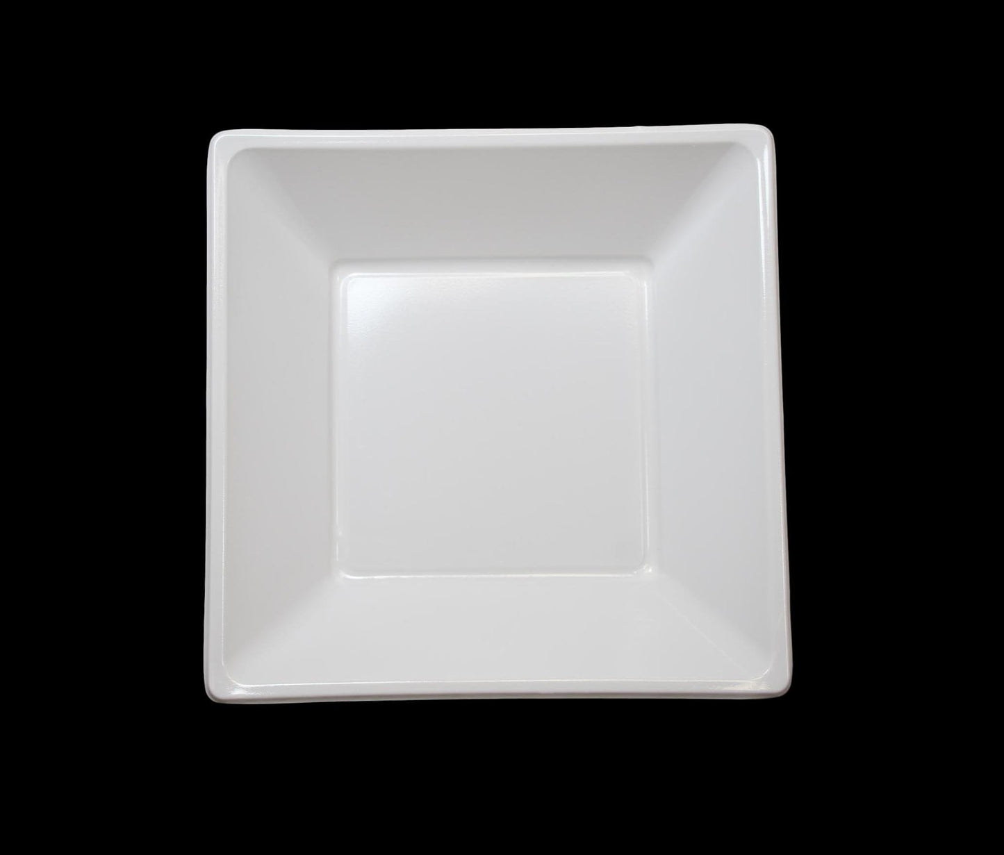 7" Disposable White Plastic Square Plate Pack of 10 MX8042 (Parcel Rate)