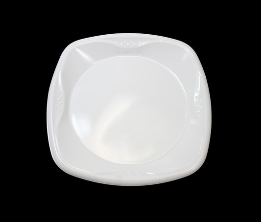 10'' Disposable White Plastic Square Plate MX8045 (Parcel Rate)