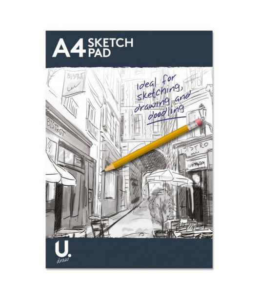 A4 Sketch Pad Ideal For Sketching Drawing Doodling Art and Crafts Pad P1006 (Parcel Rate )