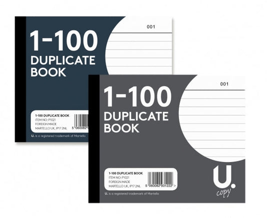 1-100 Duplicate Book Pocket Size P1021 (Large Letter Rate)