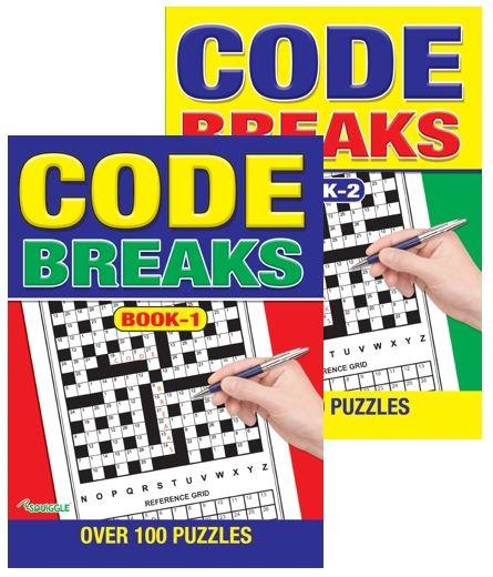Code Breaks Family Fun Friends Puzzle Over 100 Puzzles 270mm x 200mm Newsprint P2111 (Parcel Rate)