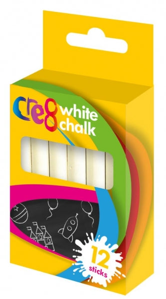 Cre8 White Chalk Pack of 12 P2176 A (Large Letter Rate)