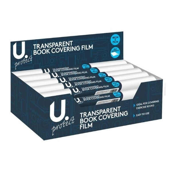 Transparent Book Covering Film 40cm x 75cm P2444 (Parcel Rate)