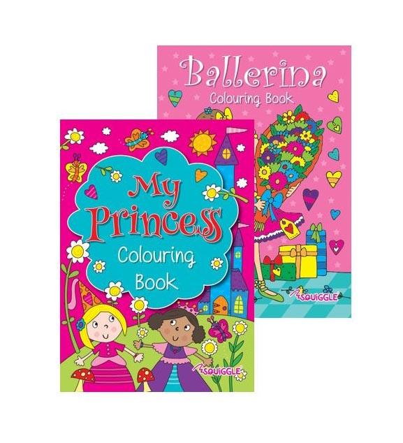 Ballerina & Princess Colouring Book Art and Crafts Girls Fun Book x 1 P2808 (Parcel Rate)