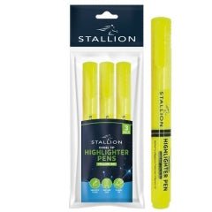 Highlighters, 3pk Yellow P3062 (Parcel Rate)