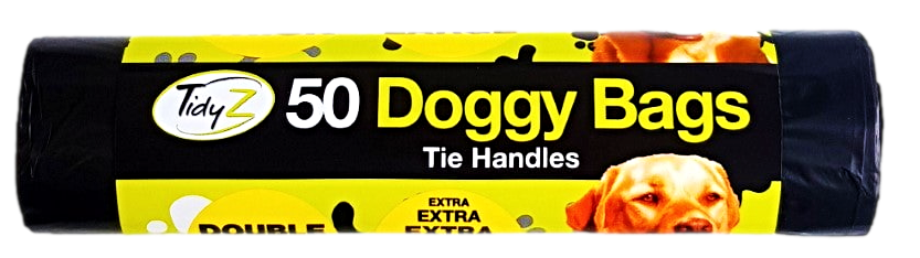Doggy Bags with Tie Handles 30 x 36 cm Pack of 50 B0197 (Parcel Rate)