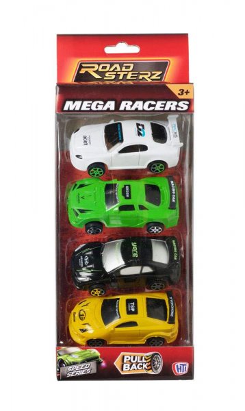 Children's Toy Roadsterz Mega Car Racers Mixed Colours 1373354 (Parcel Rate)