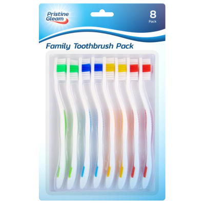 Toothbrush Family Pack 8 Pack 996224 (Parcel Rate)