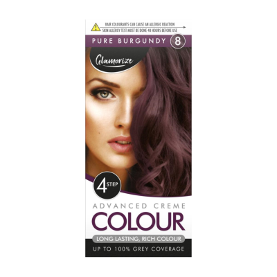 Women's Pure Burgundy Hair Dye No.8 Advanced Creme Colour 318587 (Parcel Rate)