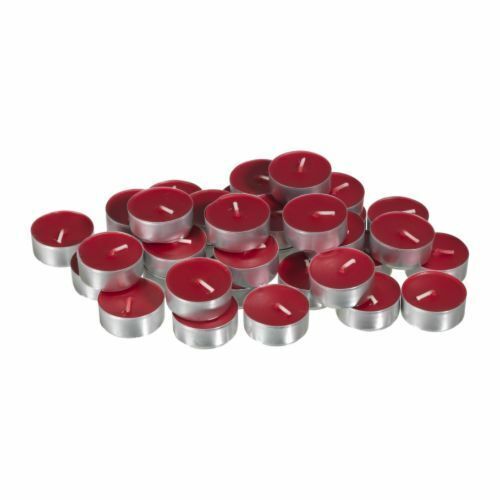Beautifully Scented Opella Dark Cherry 12 Tealight Candles 3.5 Hour Burn Time CD001DC (Parcel Rate)