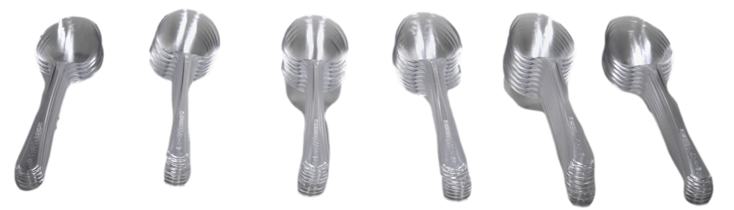 Disposable Clear Plastic Spoons Pack of 40 MX7051 (Parcel Rate)