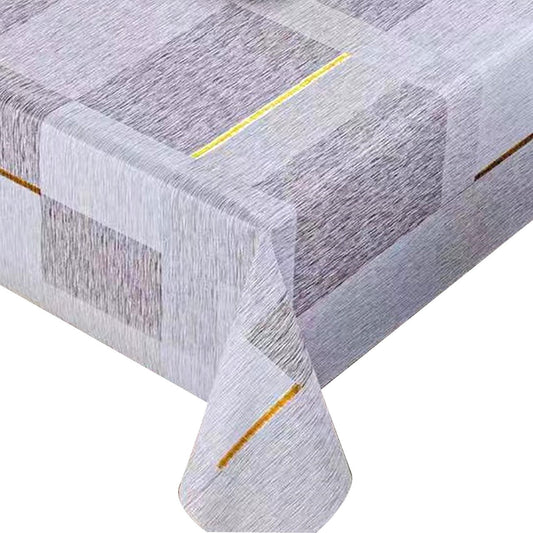 Durane Plastic Table Cover Roll Grey Square Design 1.37x20m QS-8535 10274 (Big parcel rate)