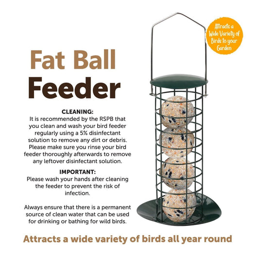 Garden Fat Ball Bid Feeder 24 cm 1065 A  (Parcel Rate)