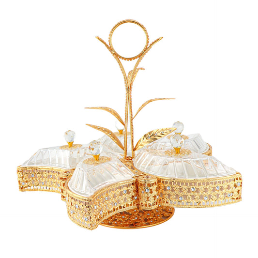 Durane Metal / Plastic Ornate Party Serving Tray Gold E0483-C Clamshell 55 x 46 cm 10679 (Big Parcel Rate)