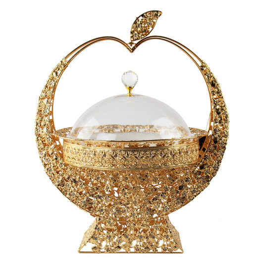 Durane Metal / Plastic Ornate Party Serving Tray Stand Gold A047G Apple Dome 11039 (Big Parcel Rate)