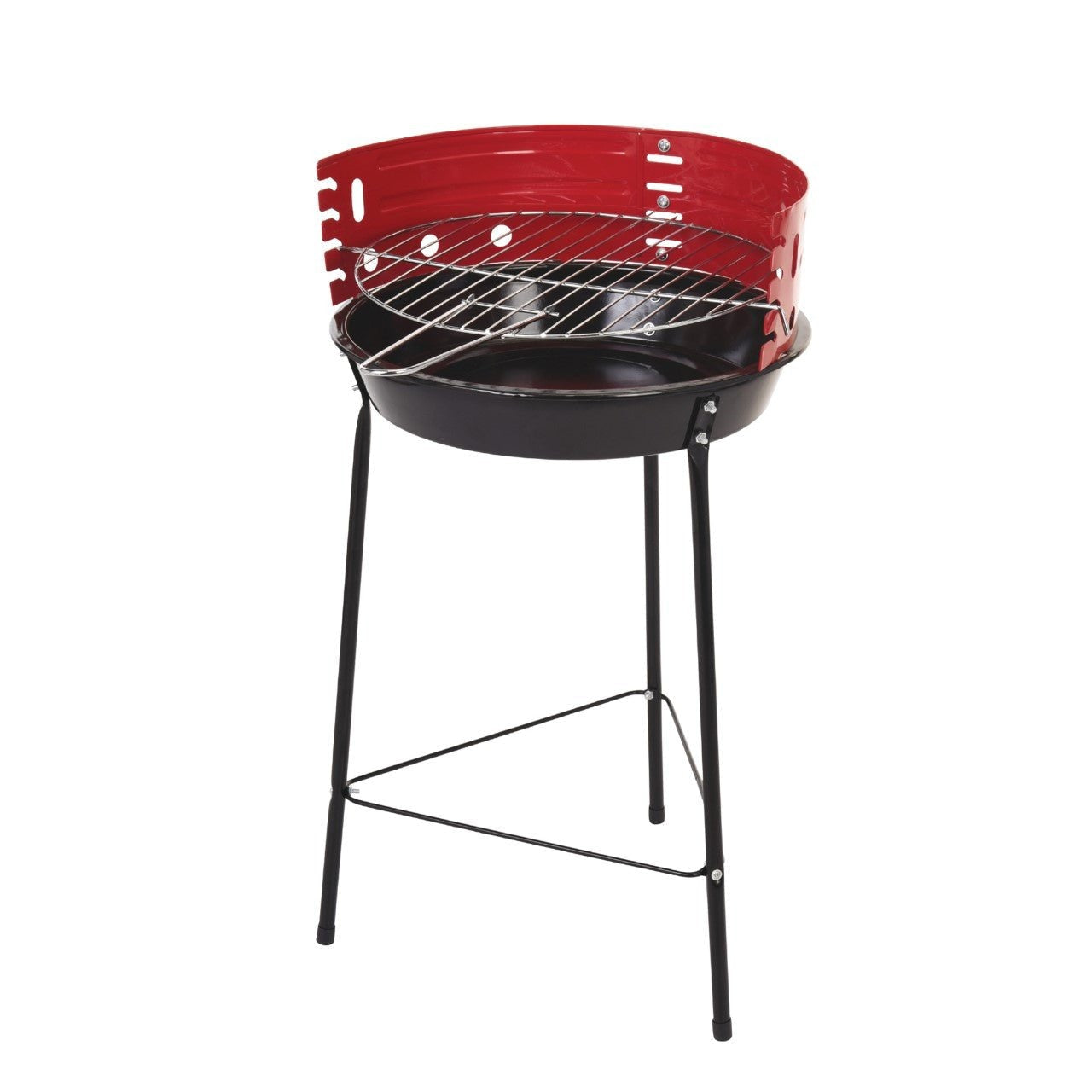 Portable Round BBQ Grill 14" with 4 Adjustable Grilling Levels 1161 (Big Parcel Rate)