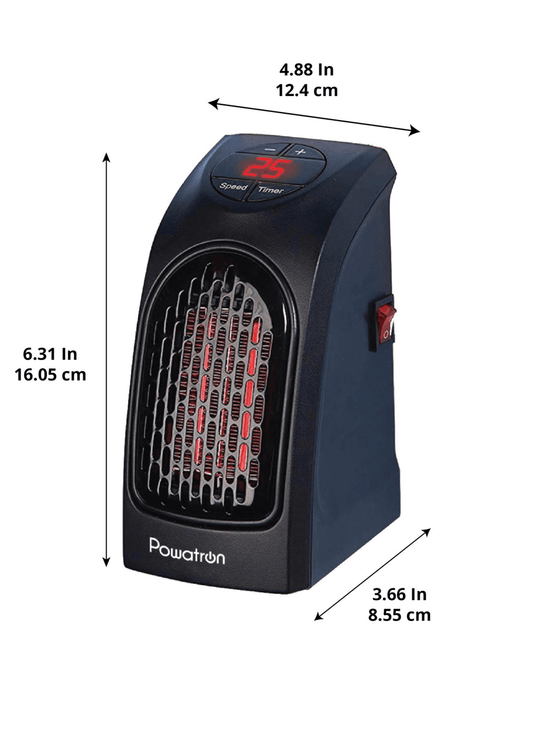 DGI Powatron Plug In Heater 400W 12.4 x 16.05 x 8.55 cm 1172  A (Parcel Rate)