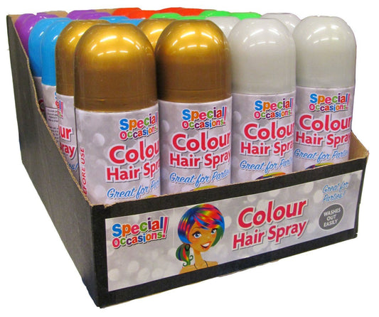 Rapide Washable Colour Hair Spray 200 ml Assorted Colours 5941 A  (Parcel Rate)