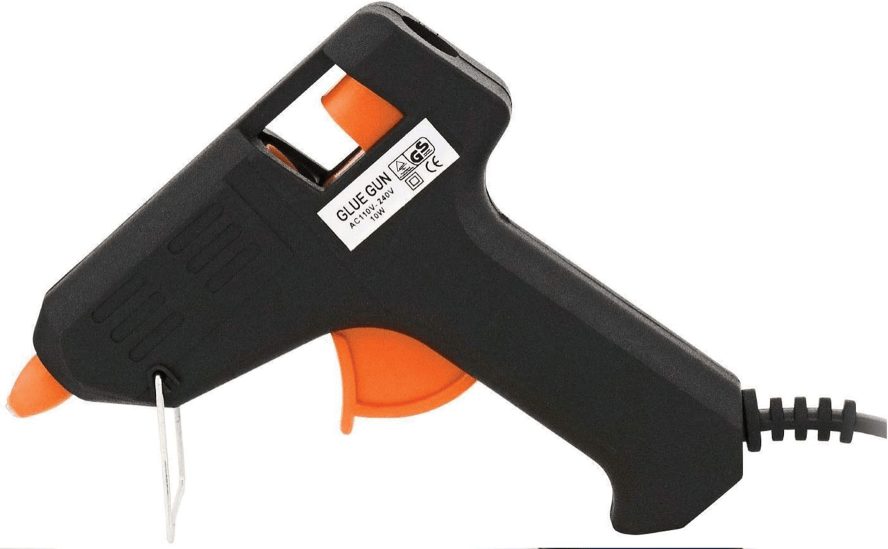 Hot Melt Glue Gun With Anti Drip Nozzle Inc 100 Glue Sticks 8601 (Parcel Rate)