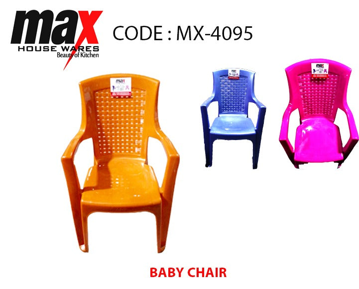 Plastic Baby Chair With Arm Rests Home Fun Colours MX4095 (Parcel Rate)
