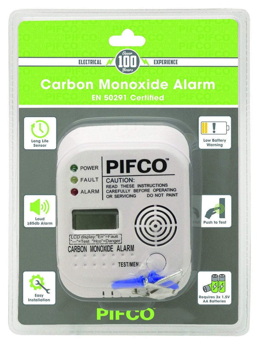 Carbon Monoxide Alarm Easy Installation Requires Batteries Diy Home ELA1160 A (Parcel Rate)