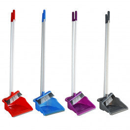 Economic Dustpan And Brush Household Use Kitchen Cleaning Assorted Colours ZP139 A (Big Parcel Rate)